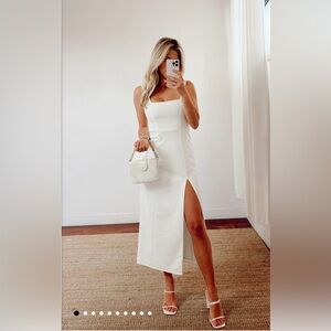 Show Me Your Mumu Eden Midi Dress - White (S)